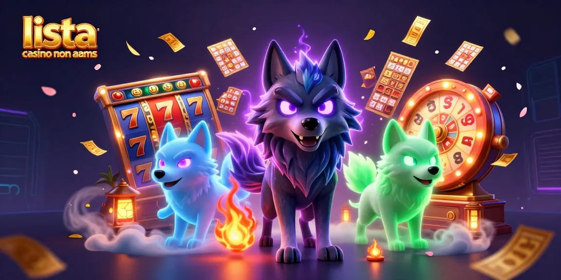 Discover the exciting world of lista casino non aams with vibrant illustrations showcasing slot games and dynamic elements.