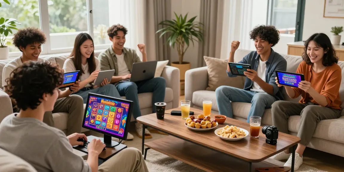 Exciting gameplay experience featuring the rokok88 slot game with friends enjoying a lively gaming session.