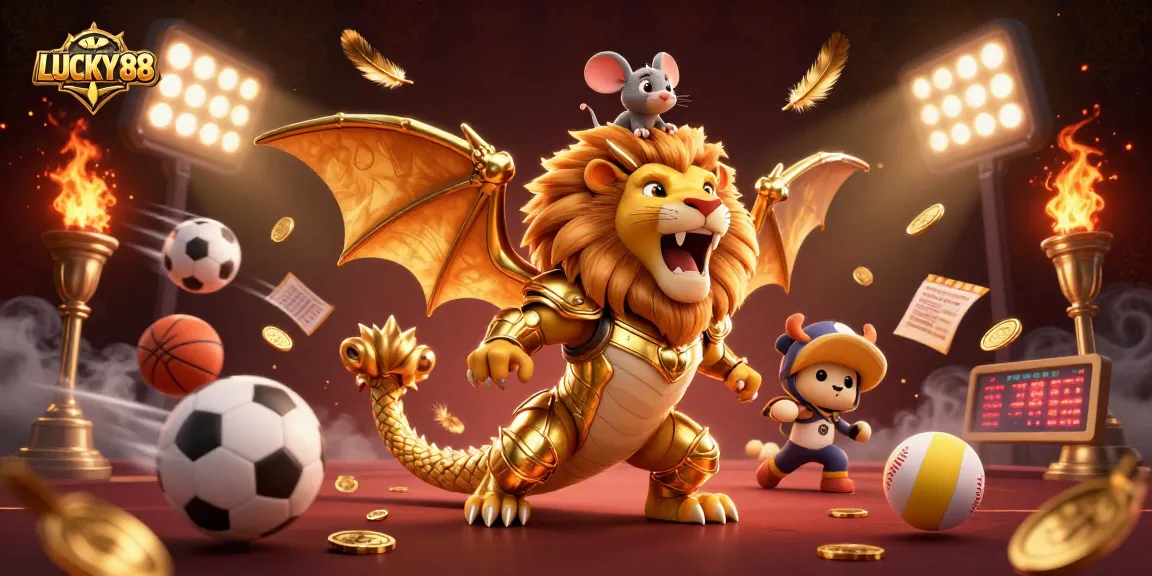 Engage with the LUCKY88 chimera in a dynamic casino sports betting adventure.