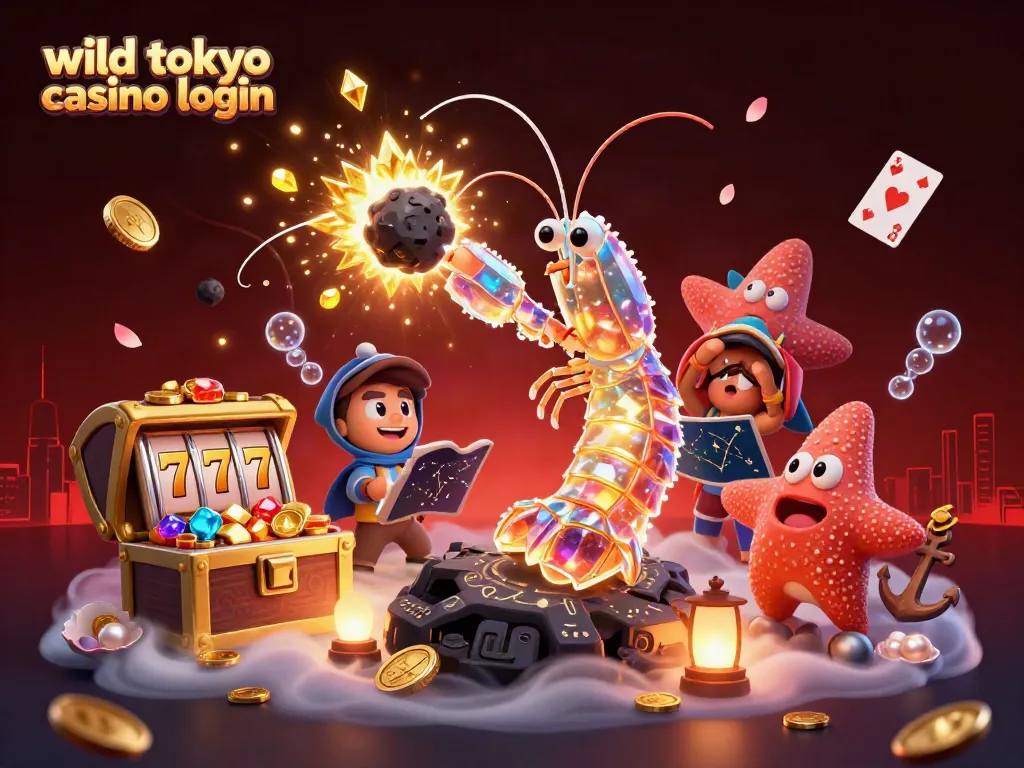 Join the fun at wild tokyo casino login, with a vibrant illustration of exciting gaming elements
